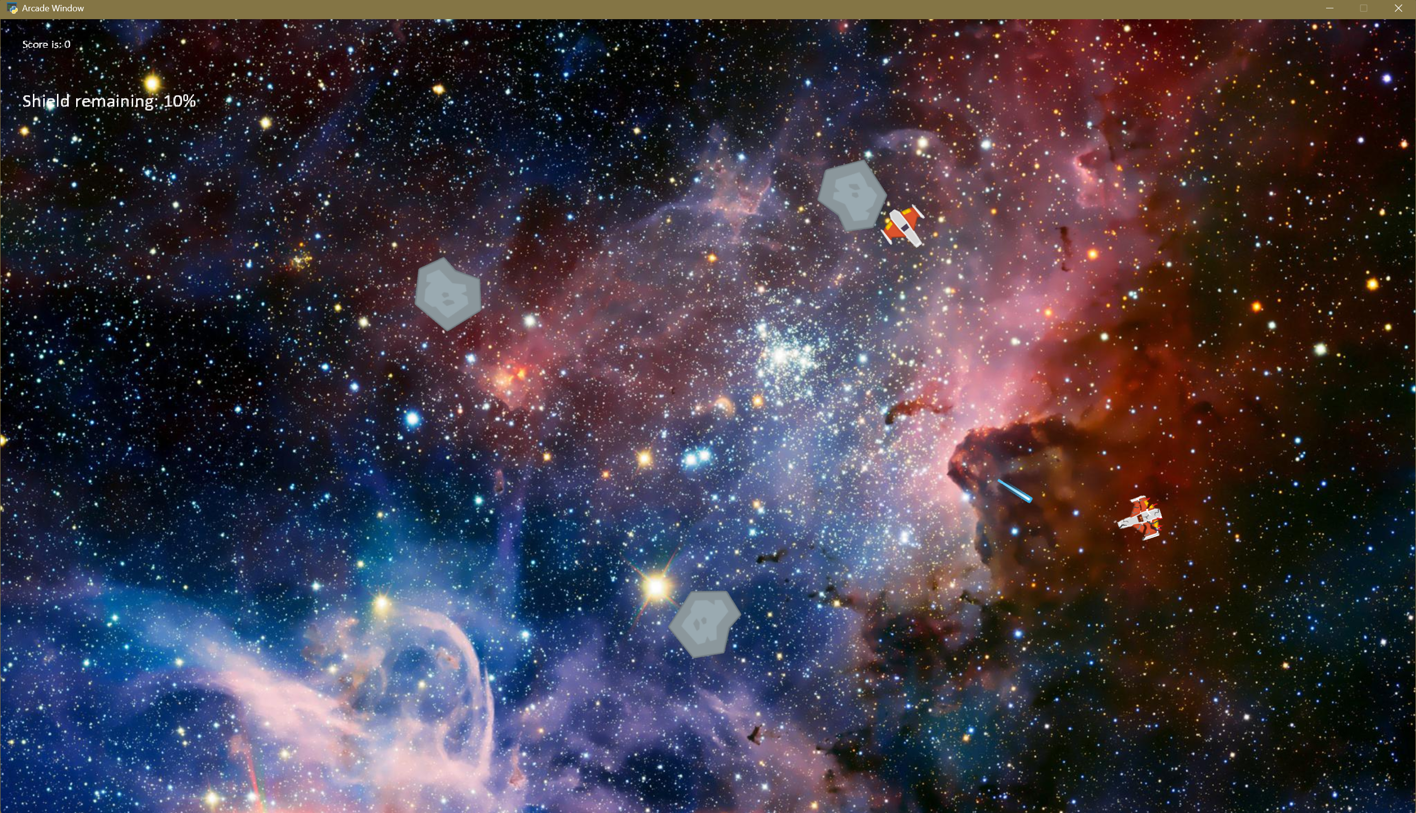 Asteroids gameplay screenshot